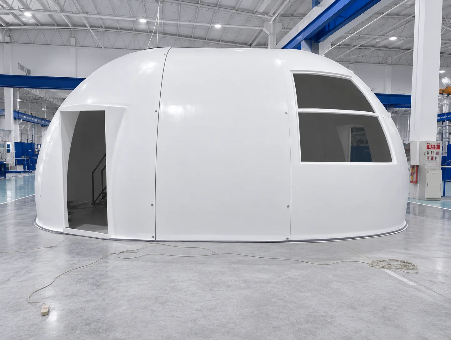 Dome panel assembly in workshop